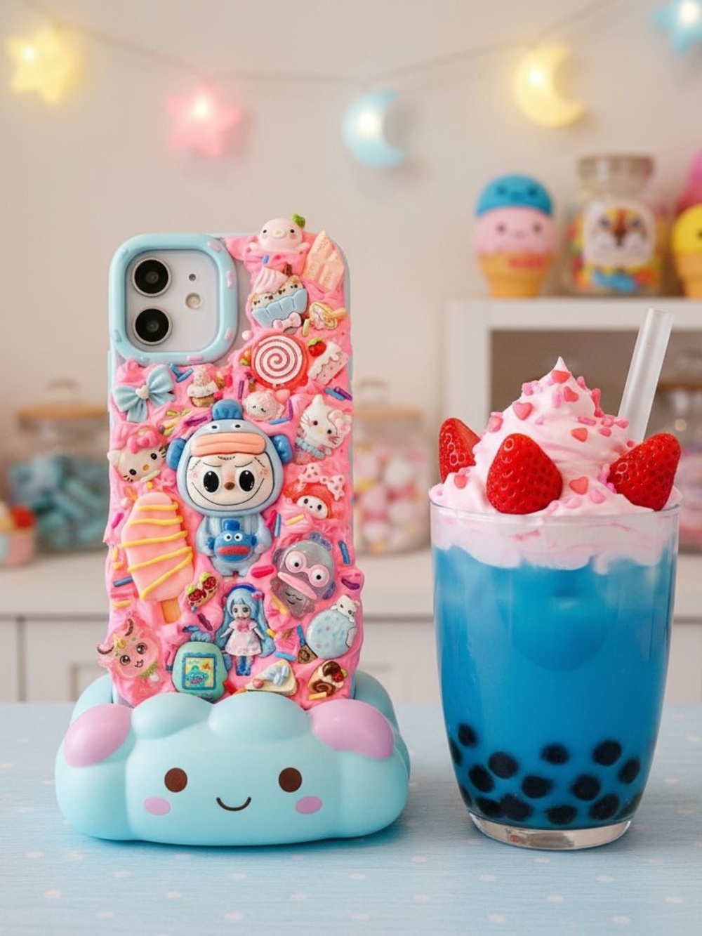 Custom Phone Case Monster Kawaii ice cream dessert dreams for any phone model